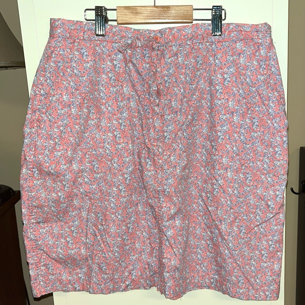Charter Club pink and purple floral sport skirt